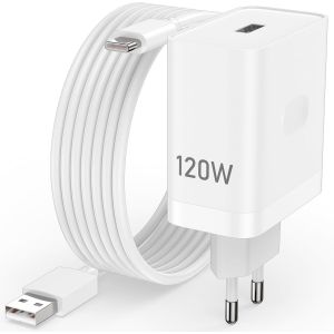 JGD-Chargeur 120 W avec 2 mètres Câble USB C pour Realme GT6 6T GT Neo6 GT7 Pro Racing 5G SUPERVOOC Adaptateur de chargeur charge flash prise et charge rapide câble pour Realme GT Neo6 SE GT5 Pro 11P - Neuf