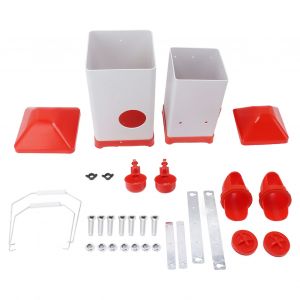 HJLIAN Ensemble d'abreuvoirs et de mangeoires pour poulets, abreuvoirs automatiques pour poulets, equipement pour aviculture - Neuf