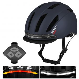 Casque De Velo Avec Clignotant Led, Casque De Cyclisme Urbain, Casque De Securite Pour La Conduite De Nuit - Neuf