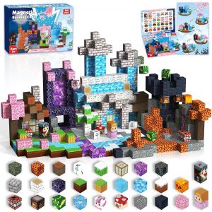 KALWL-Blocs De Construction Magnétiques 150 Pièces Pour Garçons Et Filles À Partir De 3 Ans,Cube Magnétique Jouet De Construction Pour Enfants,Jouets Pour Garçons À Partir De 6 Ans - Neuf