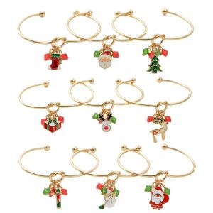 9Pcs Filles de No&euml;l Bracelet de Charme de Jeu, l'action de Gr&acirc;ces No&euml;l Crystal Love Knot Bijoux Bracelet Ensemble - Neuf