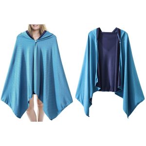 Poncho De Plage &Agrave; Capuche Et S&eacute;chage Rapide, Id&eacute;al Pour La Natation Et Le Change. - Neuf