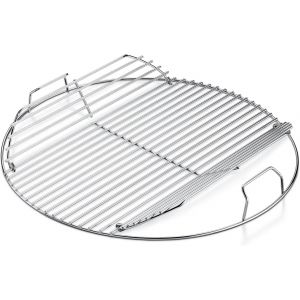 Ulteronixshop-54,6 cm 7436 - Grille de cuisson ronde pliable pour barbecue Weber 57 cm - Pi&egrave;ce de rechange pour Weber One-Touch, Performer, Bar-B-Kettle et Master-Touch, Smokey Mountain Cooker Smoker - Neuf