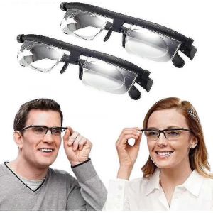 Lunettes De Mise Au Point Réglables,Vision À Cadran,Vision De Près Et De Loin,Lunettes De Lecture À Degré Réglable Hd Zoom, - Neuf