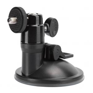 Support HD-004a B en alliage d'aluminium noir argente pour vehicule, ventouse a forte absorption (noir) - Neuf