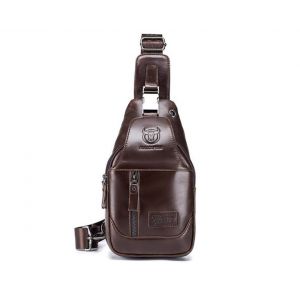 Sac Messager Poitrine G053 - Sac De Sport En Cuir Pour Usage D&eacute;contract&eacute; Et Salle De Sport - Neuf