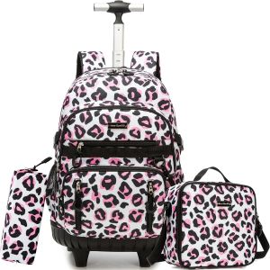 ChenQuanSarl-Cartable A Roulette Fille Cm1 Sac A Roulette Fille Primaire Rentree Scolaire Cp,Ce1,Ce2 - Neuf