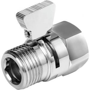 Stop Douche, Vanne d'Arrêt pour Pommeau de Douche Avec Interrupteu, Vanne d'Arrêt de Pommeau de Doucher, Valve de Pommeau de Douche, pour Pommes de Douche, Douchettes à Main, Bras de Douche - Neuf