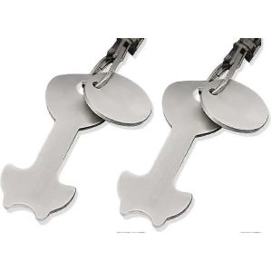 Lib&eacute;rateur de chariot de supermarch&eacute; SL,porte-cl&eacute;s amovible en acier inoxydable,pas de collage - Neuf