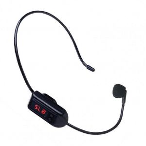 Microphone sans fil Casque d'écoute émetteur FM Mégaphone Micro radio Guide touristique Casque Clear Sound Radio Microphone - Neuf
