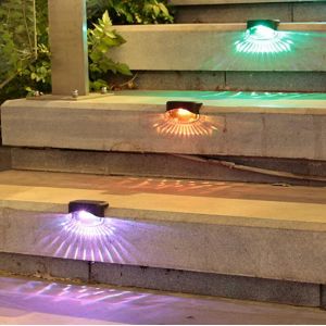 Lot De 4 Lampes Murales Solaires &Agrave; D&eacute;tecteur De Mouvement, &Eacute;tanches, Pour Jardin, Cl&ocirc;ture Ou Terrasse. - Neuf