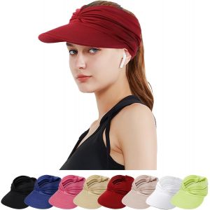 Kal-Visiere Casquette Femme,De Soleil &Agrave; Large Bord Ext&eacute;rieur,Chapeau De Plage De Protection Solaire Upf50+ Pliable Et &Agrave; S&eacute;chage Rapide,Peut &Ecirc;tre Utilis&eacute; Pour La Plage,Le Golf,La Course &Agrave; Pied - Neuf
