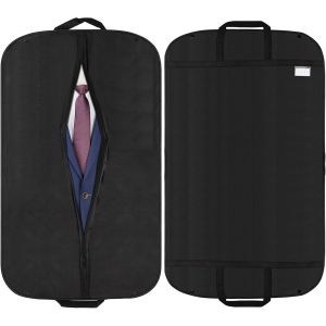 Mevronisshop-2 Housses &Agrave; V&ecirc;tements 60x100cm - Housse Costume De Voyage Haut De Gamme Housse Costume Homme Design Pliable Respirant Adapt&eacute; Pour Vestes Chemises Etc (Noir) - Neuf