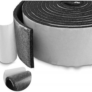 Bande d'étanchéité autocollante en mousse pour portes,fenêtres,plaque de mousse en néoprène,multifonctionnelle,résistante aux intempéries,anti-collision,insonorisée,25x3 mmx10 m - Neuf