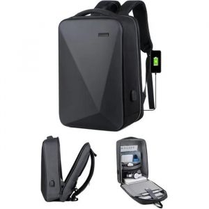 Sac à dos de grande capacité, serrure à code antivol multifonction avec port de chargement USB, sacoche pour ordinateur 15,6 pouces - Neuf