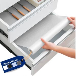 Jexnovashop-Tapis Fond De Tiroir 60 X 500 Cm - Rouleau Antiderapant Pour Tiroir De Cuisine - Protection Pour Frigo, Placard, Meuble Et Interieur - Neuf
