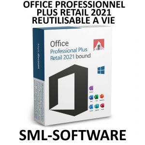 Office 2021 Professionnel Plus Retail R&eacute;utilisable &Agrave; Vie - Neuf