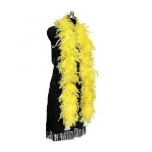 (Jaune)180cm 60g De Boa En Plumes Pour Le Bricolage De L'artisanat,De La Fête De La Danse Habiller, Halloween Décoration - Neuf