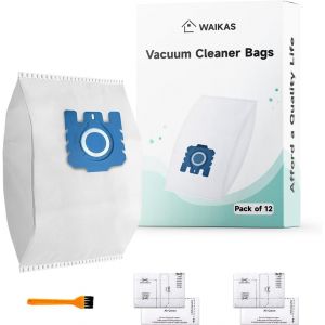 Lot De 12 Sacs Aspirateur 3D Efficiency, Compatible Avec Miele Fjm/Gn, Classique C1, Complet C1, Complet C2, Complet C3, Bleu - Neuf