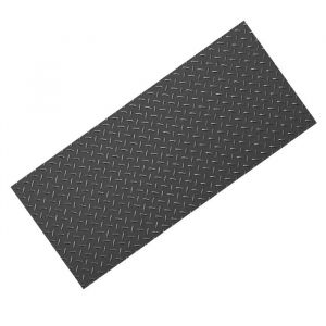 Tapis De Sol En Pvc Antid&eacute;rapant-Duoku-2,28 X 6,1 M-&Eacute;paisseur De 2,2 Mm-Avec Motif Et Fourni Avec Ruban Adh&eacute;sif Double Face-Noir - Neuf