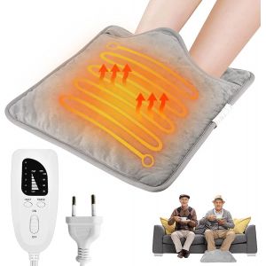 JGD-Chauffe-pieds &Eacute;lectrique, Chauffe-pieds Chauffants, 40 x 40 cm Chauffe-pieds &agrave; Chauffage Rapide, Coussin Chauffant Lavable pour Les Pieds, Le Cou, Le dos et Tout Le Corps - Neuf