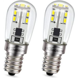 Sjzg-Ampoule Led E12 12v 24v 10-30v Ampoule Candélabre Blanc 3014 20smd Chipsets E12 Ampoule Led À Vis Pour Machine À Glaçons, Distributeur D'eau, Lampe À Sel (Lot De 2) - Neuf