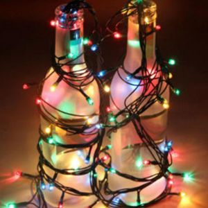 Guirlande Lumineuse Solaire De 12 M Avec 100 Led Et 8 Modes D'&eacute;clairage Pour La D&eacute;coration De F&ecirc;tes En Ext&eacute;rieur Dans Le Jardin. - Neuf