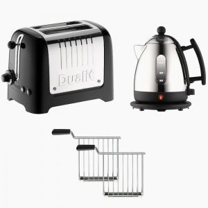 Pack Grille-pain 2 Fentes Et Cage + Bouilloire DUALIT 10138 - Neuf