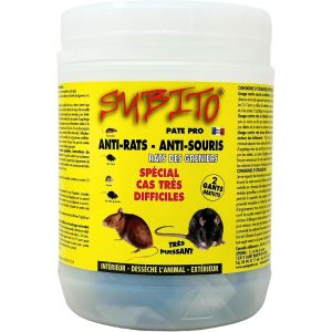 KALANKA-Raticide Professionnel Puissant 150g - Élimination Rapide des Rats et Souris ¿ Appât/Poison Haute Appétence Foudroyant - Utilisation Intérieure et Extérieure - Anti Rongeur/Mort aux Rats Effi - Neuf