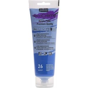 Peinture Acrylique Texture Crème pour la Décoration - Finition Mate - 120 ML - Bleu Marine - Neuf
