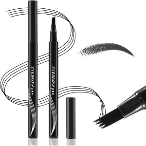 KALANKA-Stylo &agrave; sourcils &eacute;tanche &agrave; micro-crayon &agrave; sourcils, stylo &agrave; pointe de fourchette &agrave; sourcils liquide, cr&eacute;e des poils de sourcils 3D naturels, longue dur&eacute;e - Neuf