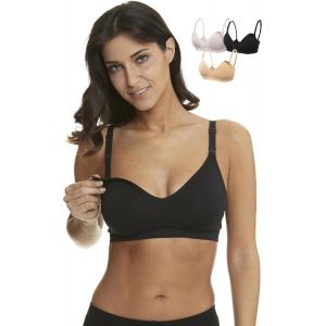Soutien-Gorge De Maternité Et D'allaitement Sans Couture Pour L'allaitement Et Le Sommeil Pendant La Grossesse, Avec Rallonges De Soutien-Gorge Et Clips Supplémentaires - Neuf
