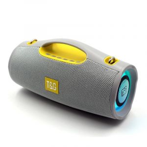 Enceinte Bluetooth Portable 20W TWS Subwoofer LED Camouflage 3000mAh Gris YONIS - Neuf