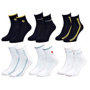 Chaussettes Homme Longboard Socquettes Tiges 2 Tiers Pack De 6 Paires Assorties - Neuf