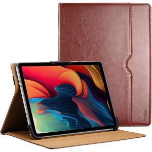 LORANKA-Coque Housse Universelle 9"" &agrave; 11"" pour Tablette de 9 &agrave; 11 Pouces, &Eacute;tui Protecteur en Cuir PU de Premi&egrave;re Qualit&eacute; avec Plusieurs Angles de Vue et Porte-Stylet -Marron - Neuf