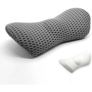 Edumov Coussin Lombaire Ergonomique En Mousse M&eacute;moire - Soutien Dorsal Confortable Pour Voiture, Lit, Chaise, Si&egrave;ge Auto. - Neuf