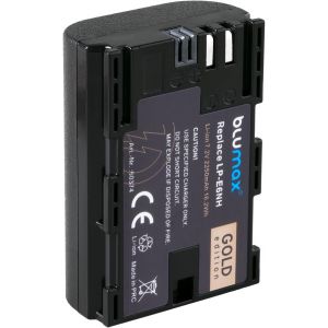 Batterie de Rechange pour Canon LP-E6NH |- 2250 mAh -| LP-E6N LP-E6 pour Canon EOS R Ra R6 R7 5D Mark II III IV 5DS R 7D 80D 90D XC10 XC15 - Neuf
