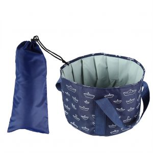 Hjlian Seau De Peche Pliable Et Portable De 10 L Pour Camping Et Exterieur (Bleu) - Neuf