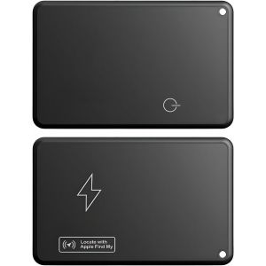 VornixorSarlshop-Carte de Suivi de Portefeuille Fine Rechargeable et R&eacute;utilisable Etanche Compatible avec Apple Application Localisateur de Portefeuille pour Valise Etiquette de Bagag iOS Uniquement - Neuf