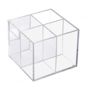 Boite de rangement en acrylique transparent pour cosmetiques, pinceaux de maquillage, conteneur, support, #1 - Neuf