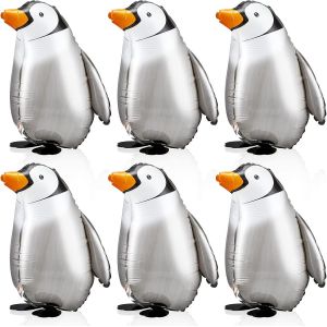 Marche Animal Ballons En Aluminium,Airwalker Ballon,6 Pi&egrave;ces Ballon Pingouin Animaux Qui Marche,Parfait Pour F&ecirc;te D'Anniversaire Pour Enfants,D&eacute;corations De Baby Shower - Neuf