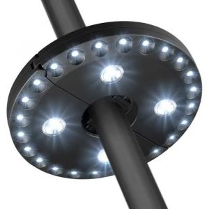 Lampe De Jardin Pour Parasol - 28 Led 200 Lumens - Économie D'énergie - Installation Simple - Neuf