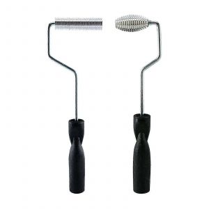 2pcs Kit De Rouleau En Fibre De Verre Bubble Paddle Tool Kit De Rouleau De Laminage Pour Frp - Neuf
