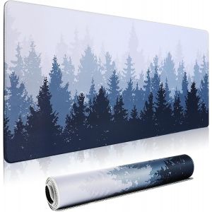 Grand Tapis De Souris De Jeu Et Tapis De Souris De Jeu Xxl &Eacute;tendu Avec Bords Cousus Pour Clavier, Bureau &Agrave; Domicile, Travail (90 X 40 Cm), Style C - Neuf