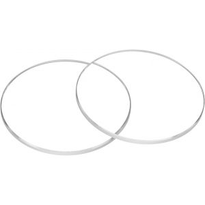 Kal-2pcs Verre De Montre En Cristal 26,5mm Dia 1,2mm Bord Biseaut&eacute; Plat Rond Verre Ultra-Clair Visage De Montre En Verre Cristaux Len Miroir De Cadran Pi&egrave;ces Rechange Pour R&eacute;paration - Neuf