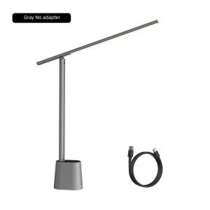 Ore-Baseus Led Lampe De Bureau Protection Des Yeux Étude Lumière De Bureau À Intensité Variable Lampe De Table Pliable Luminosité Adaptative Intelligente Lampe De Lecture De Chevet-Grey No Adapt-White - Neuf
