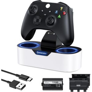 Station de Charge Solo pour manettes sans Fil Xbox,Station de Charge Rapide,Support de Charge Simple pour Manette Xbox One/Series X|S - Neuf