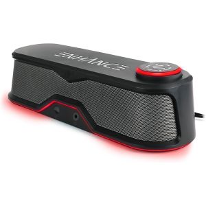 LETNERNY-Sb1 Haut-Parleurs D'Ordinateur Barre De Son À Haute Excursion - Alimenté Par Usb, Haut-Parleur Sous Moniteur, Bouton De Contrôle Du Volume Led, Pas Du Casque Barre De Son De Jeu Pour Pc - Neuf