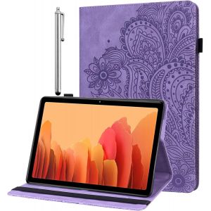 Coque Pour Ipad Air 13 Pouces M3/M2 (2025/2024),Ipad Pro 12.9 Étui 2022/2021/2020/2018 (6E/5E/4E/3E Génération), Housse De Protection Ultra Fine En Similicuir Avec Support -Violet - Neuf