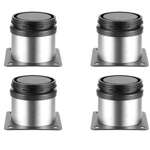 4pcs Meubles Réglables Jambes 50x100mm les pieds de la Table du Cabinet de Jambes en Métal Jambes Pieds pour Meubles de Cuisine Bureau de pieds de Table Comptoir Cabinet Pieds - Neuf